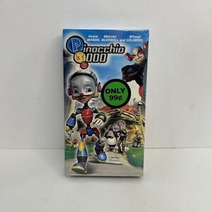 Pinocchio 3000 VHS 2005 Malcolm McDowell Howie Mandel Whoopi Goldber RARE SEALED
